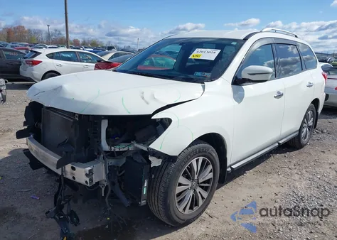 2017 Nissan Pathfinder S из США, поврежденный, VIN 5N1DR2MM8HC683314